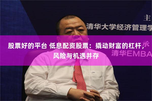 股票好的平台 低息配资股票：撬动财富的杠杆，风险与机遇并存