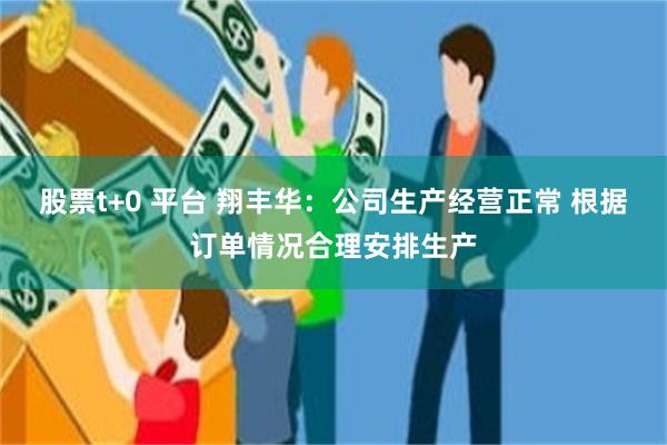 股票t+0 平台 翔丰华：公司生产经营正常 根据订单情况合理安排生产