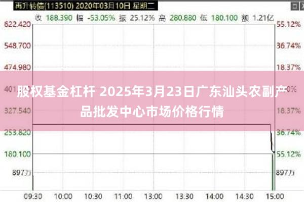 股权基金杠杆 2025年3月23日广东汕头农副产品批发中心市场价格行情