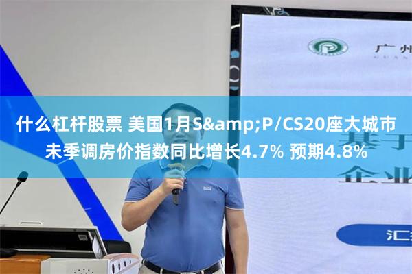 什么杠杆股票 美国1月S&P/CS20座大城市未季调房价指数同比增长4.7% 预期4.8%