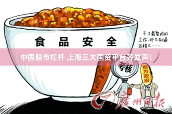中国股市杠杆 上海三大国资平台齐发声！
