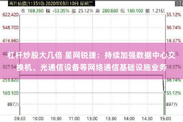 杠杆炒股大几倍 星网锐捷：持续加强数据中心交换机、光通信设备等网络通信基础设施业务
